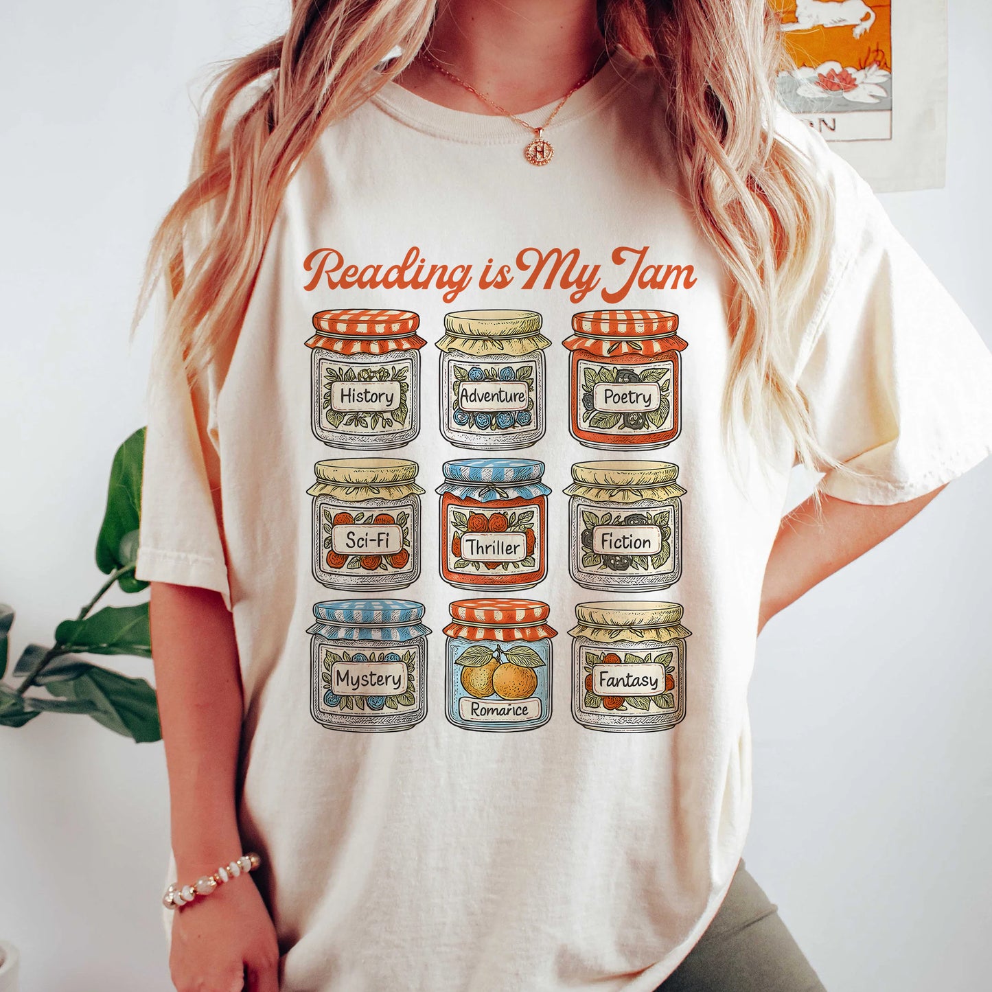 Reading Is My Jam Comfort Colors T-Shirt