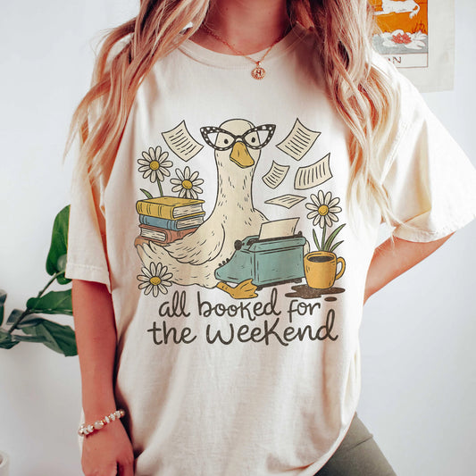Weekend Book Goose Comfort Colors T-Shirt