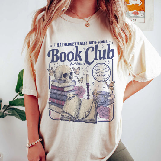 Anti-Social Book Club Comfort Colors Graphic Tee