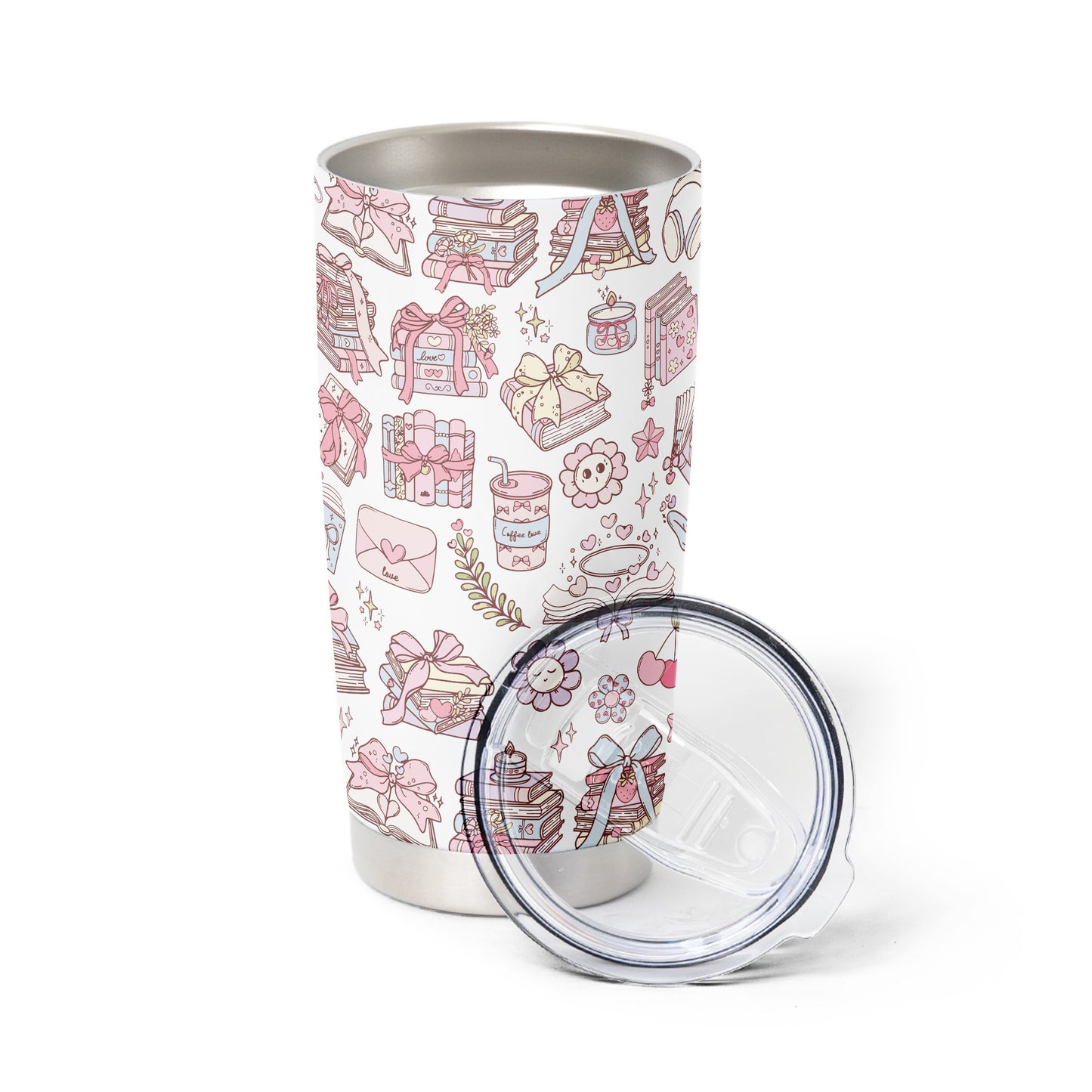 Pastel Bookish Tumbler