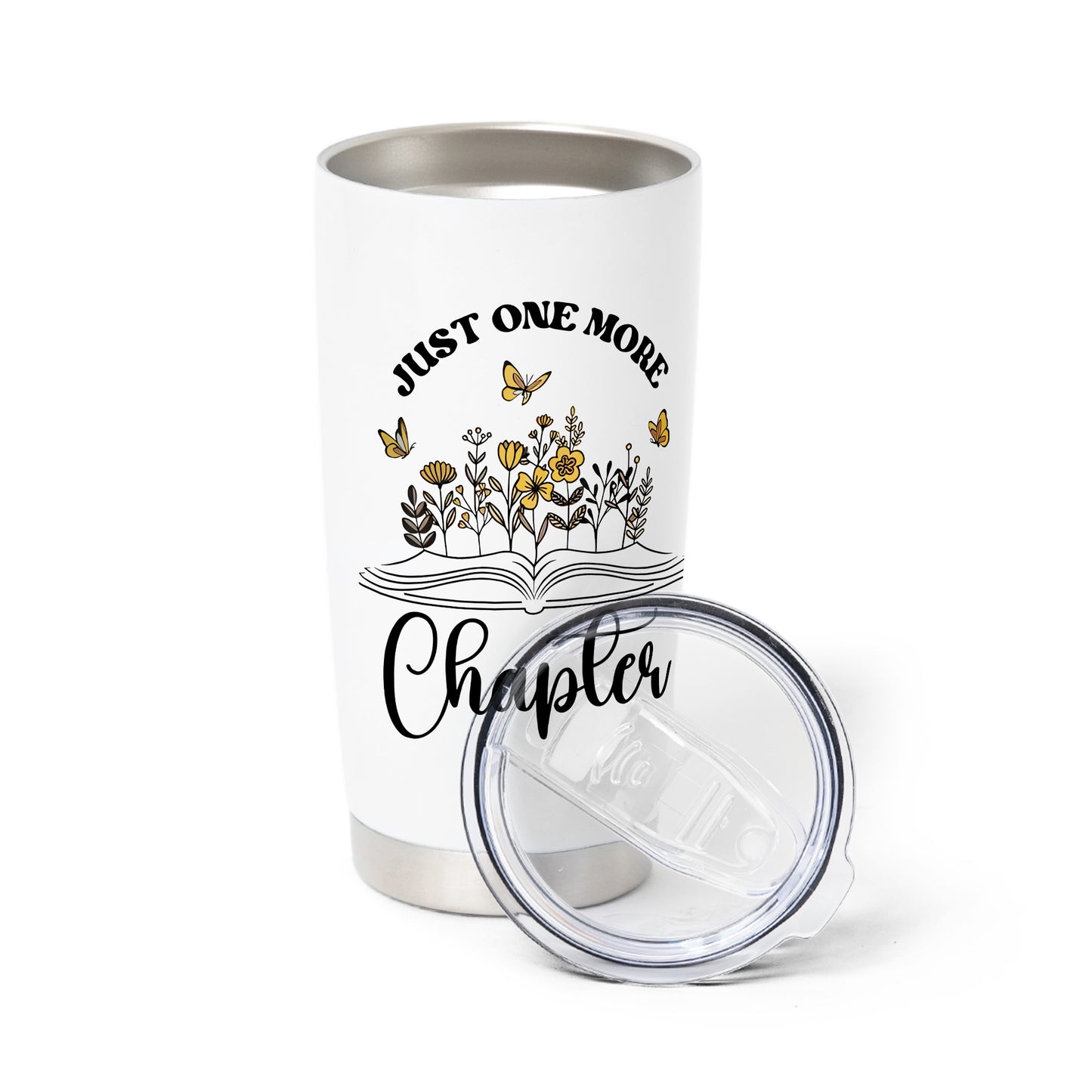 Just One More Chapter Bookish Tumbler