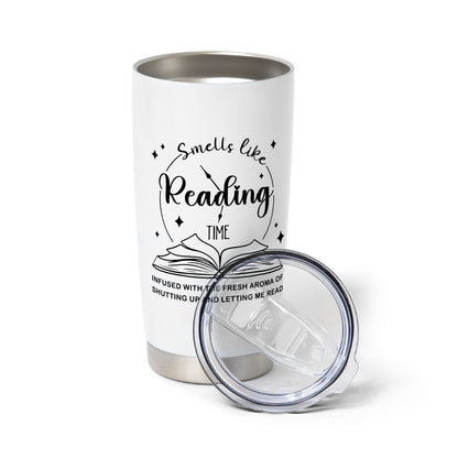 Smells Like Reading Time Stainless Steel Tumbler
