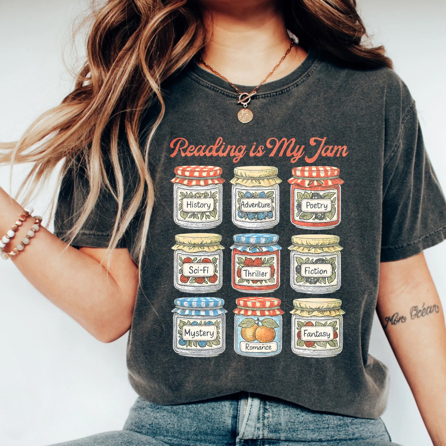 Reading Is My Jam Comfort Colors T-Shirt