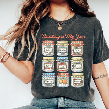 Reading Is My Jam Comfort Colors T-Shirt