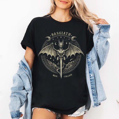 Basgiath War College T-Shirt – Fourth Wing Inspired Dragon Academy Tee