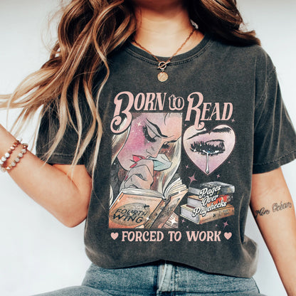 Fourth Wing Comfort Colors T-Shirt – Born to Read Design