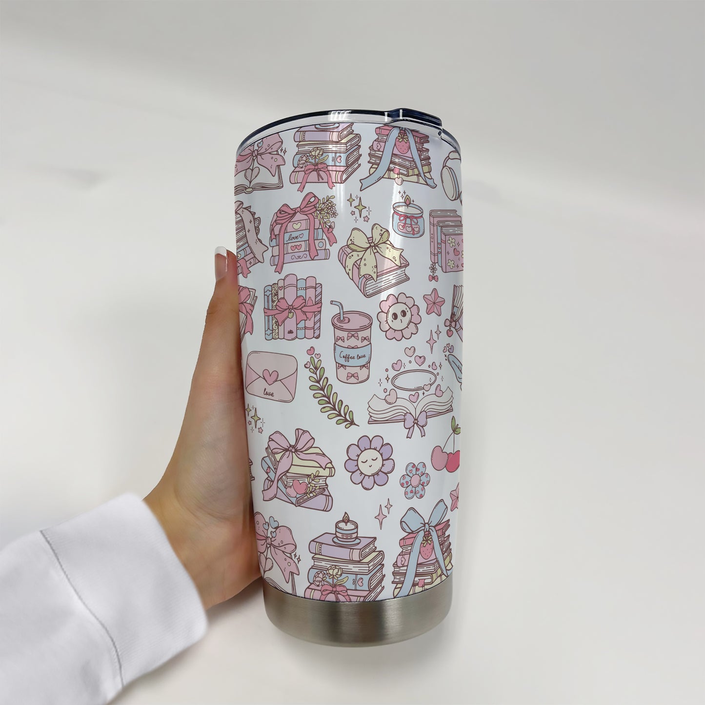 Pastel Bookish Tumbler