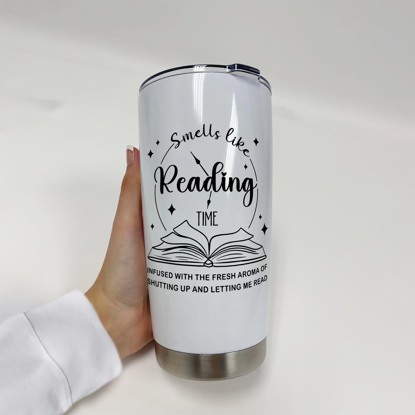 Smells Like Reading Time Stainless Steel Tumbler