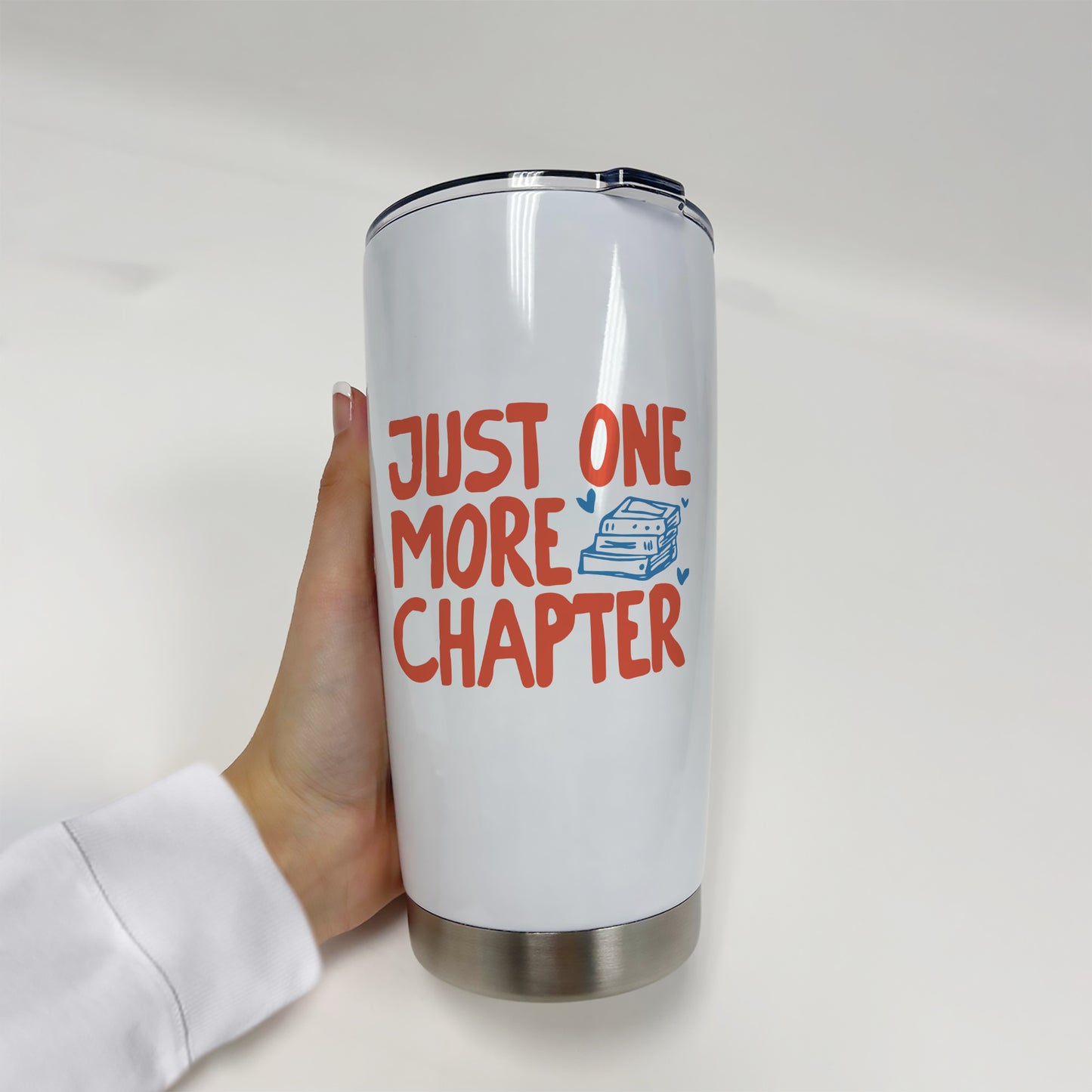 Just One More Chapter Bookish Tumbler