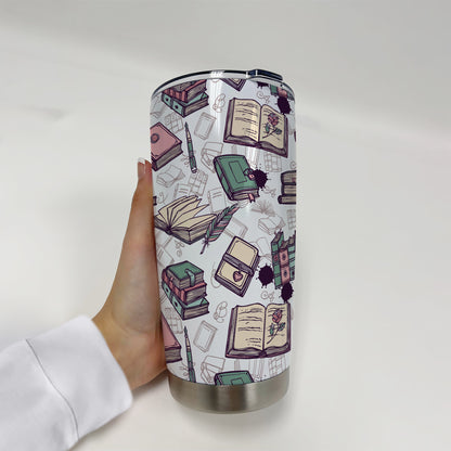 Romantasy Books & Quill Tumbler
