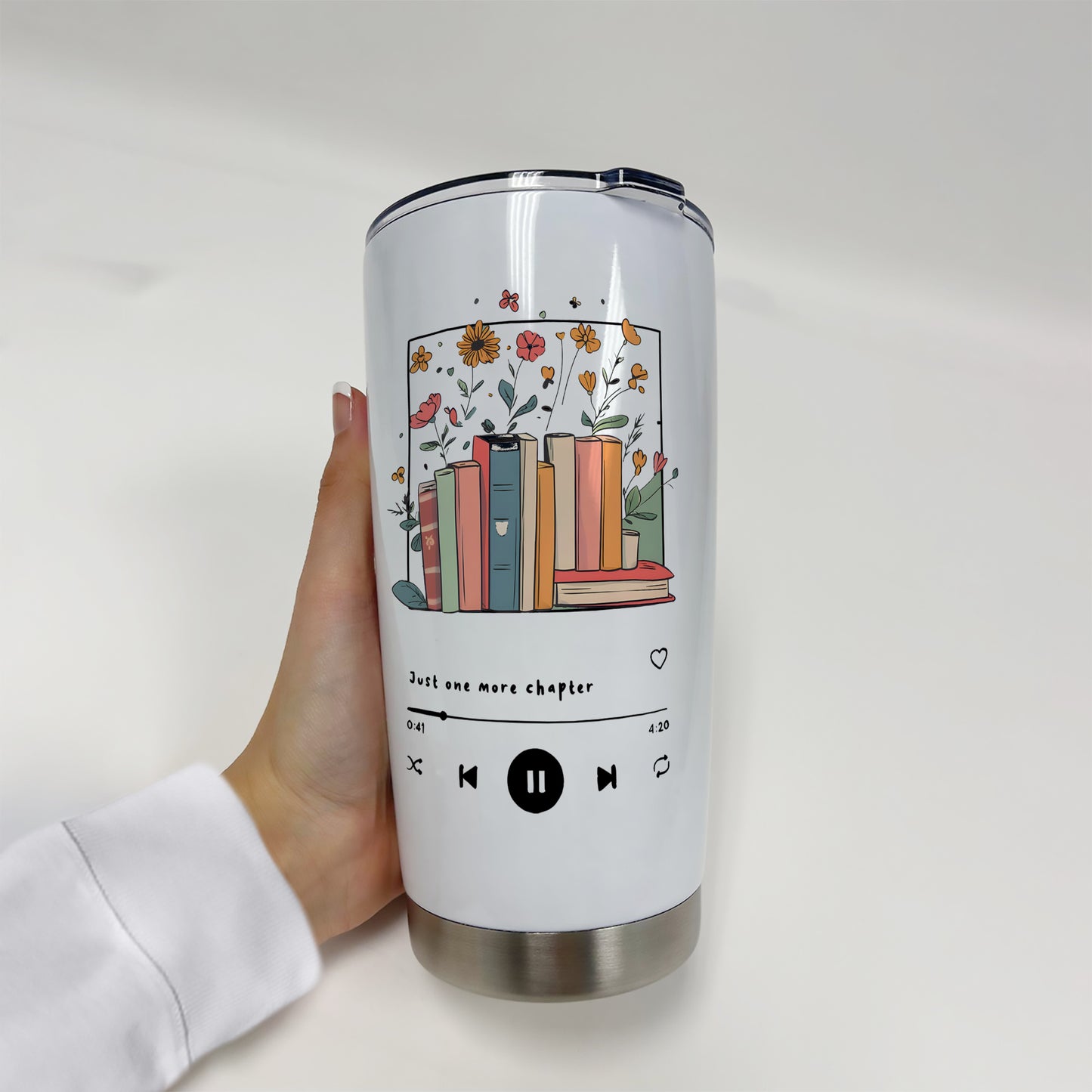 Just One More Chapter Bookish Tumbler