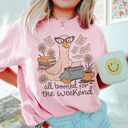 Weekend Book Goose Comfort Colors T-Shirt
