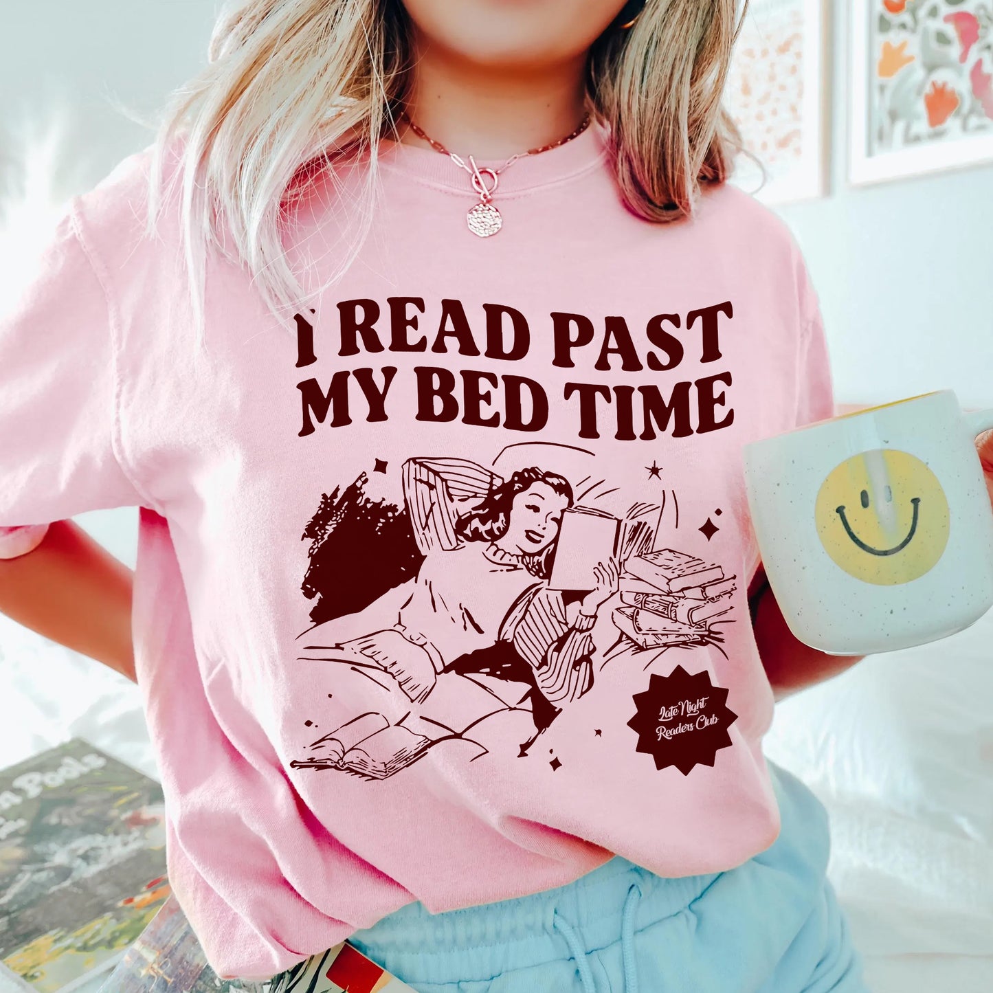 I Read Past My Bedtime Comfort Colors T-Shirt