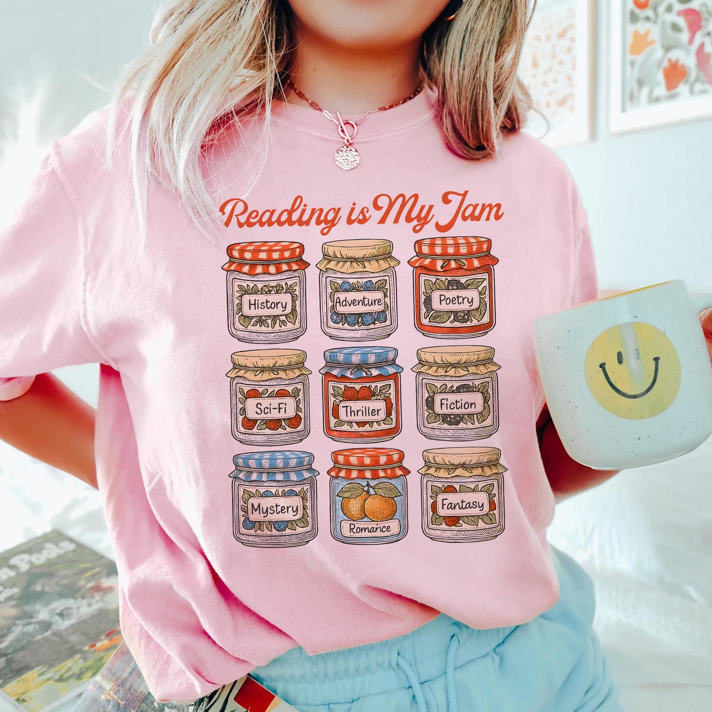 Reading Is My Jam Comfort Colors T-Shirt