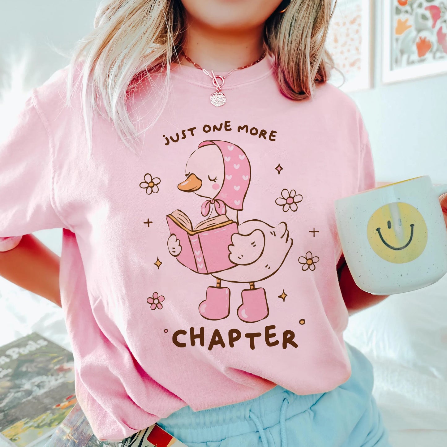 Cozy Goose Reads Comfort Colors T-Shirt