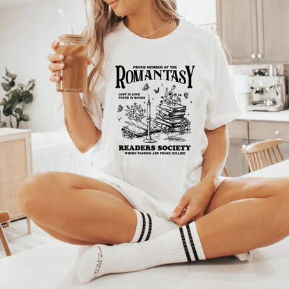 Romantasy Readers Society Tee – Passion & Prose Edition