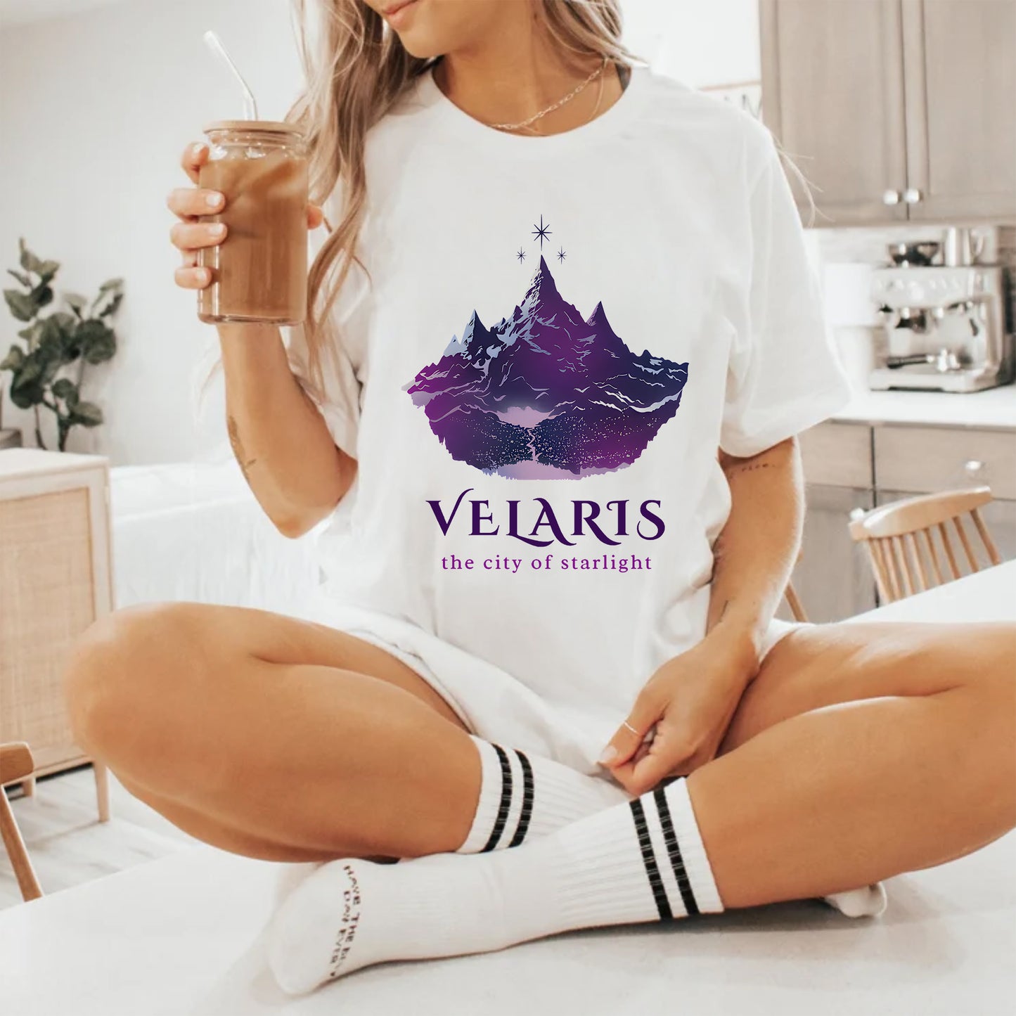 Velaris Minimalist Tee – The City of Starlight Edition