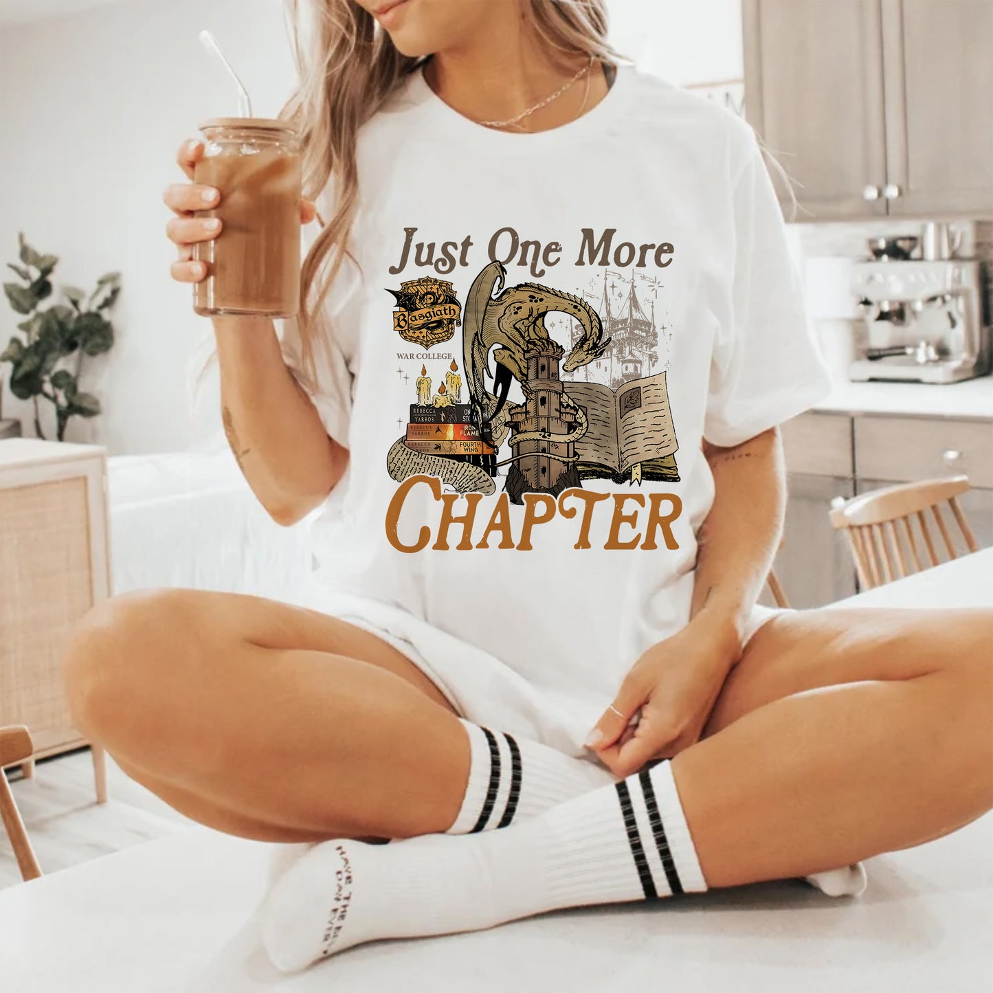 Fourth Wing Comfort Colors T-Shirt – Just One More Chapter Book Tee