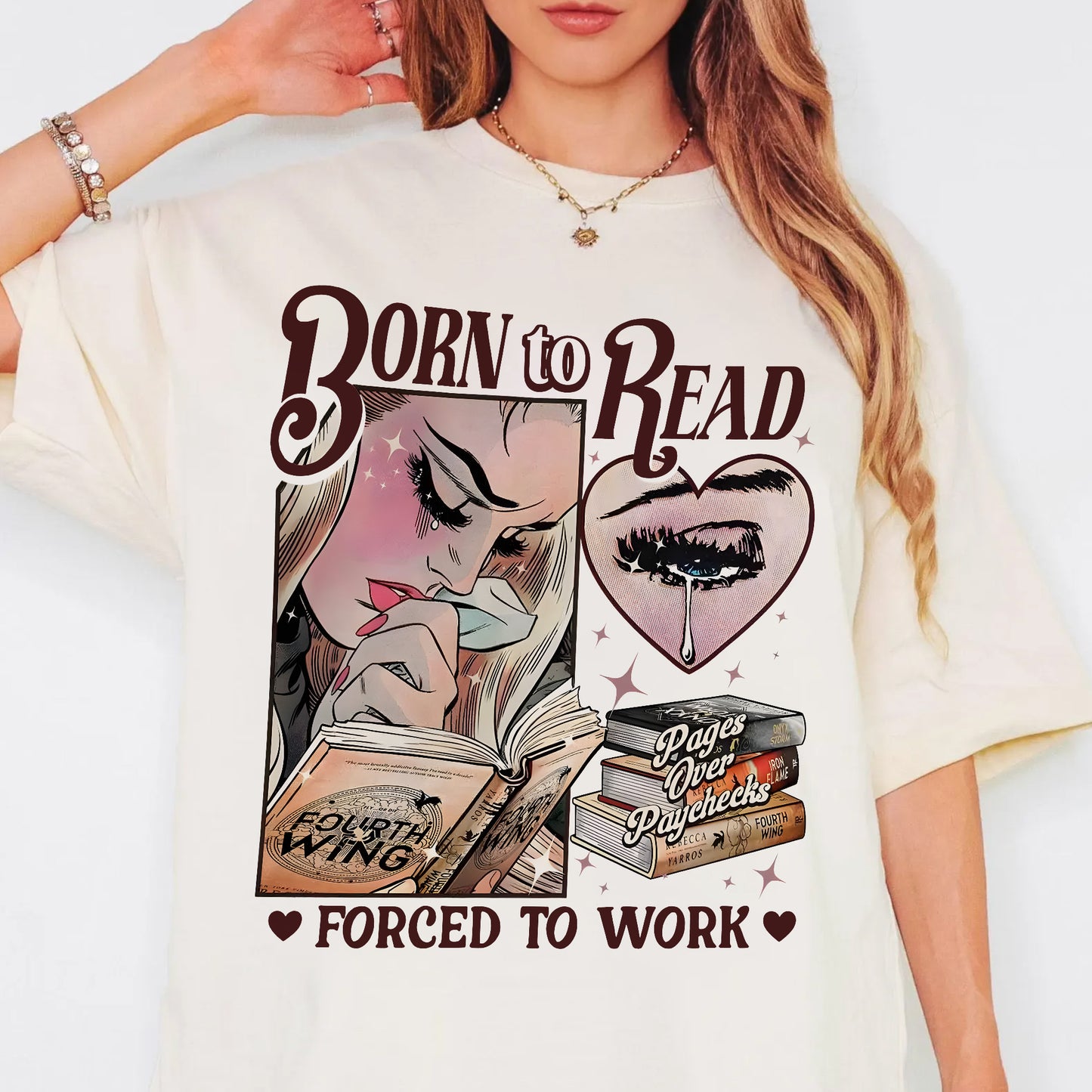 Fourth Wing Comfort Colors T-Shirt – Born to Read Design