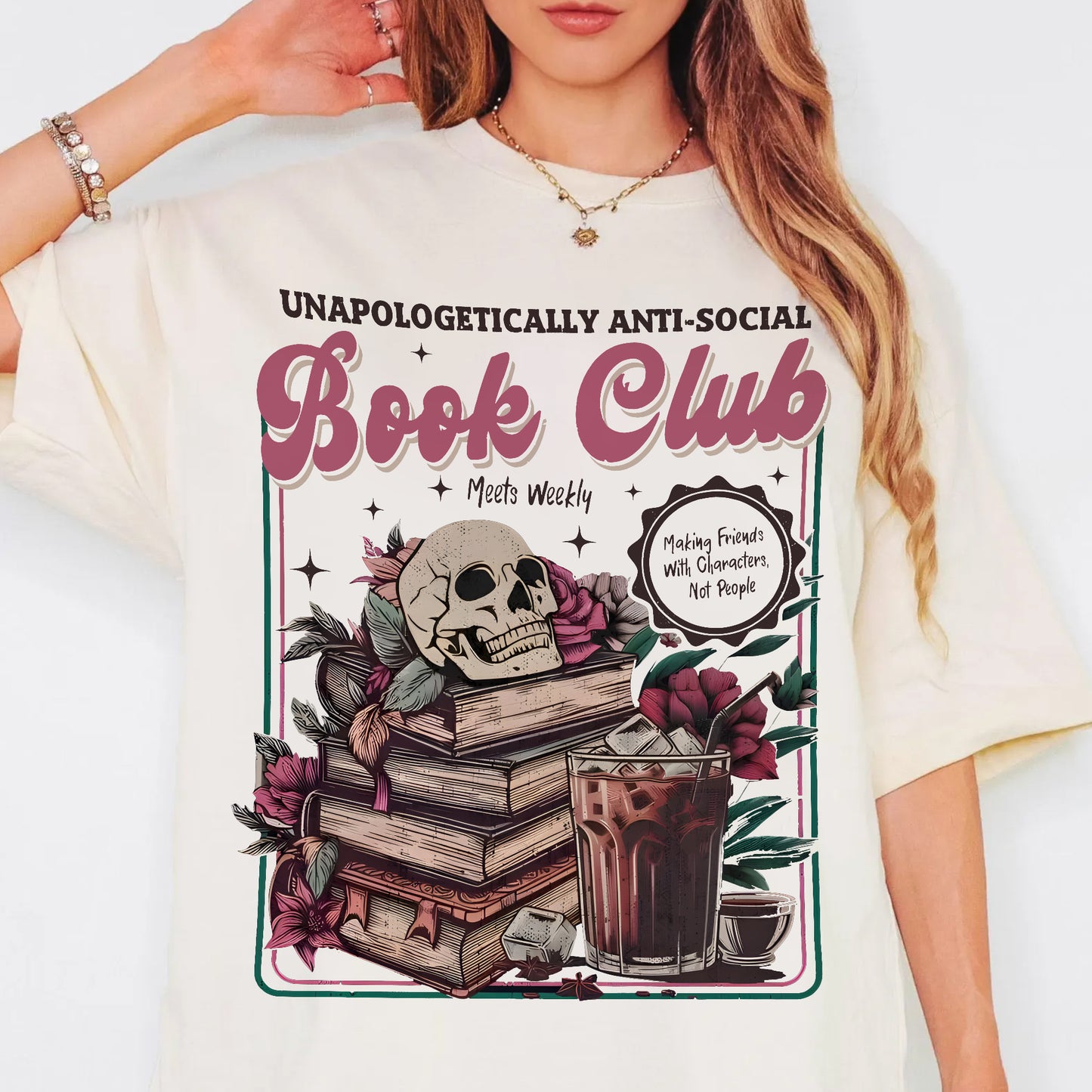 Anti-Social Book Club Comfort Colors Graphic Tee