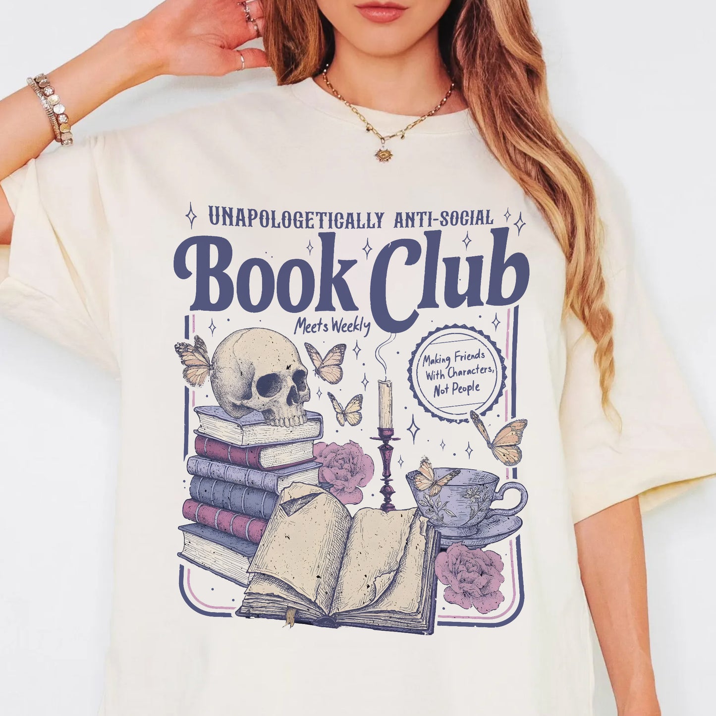Anti-Social Book Club Comfort Colors Graphic Tee