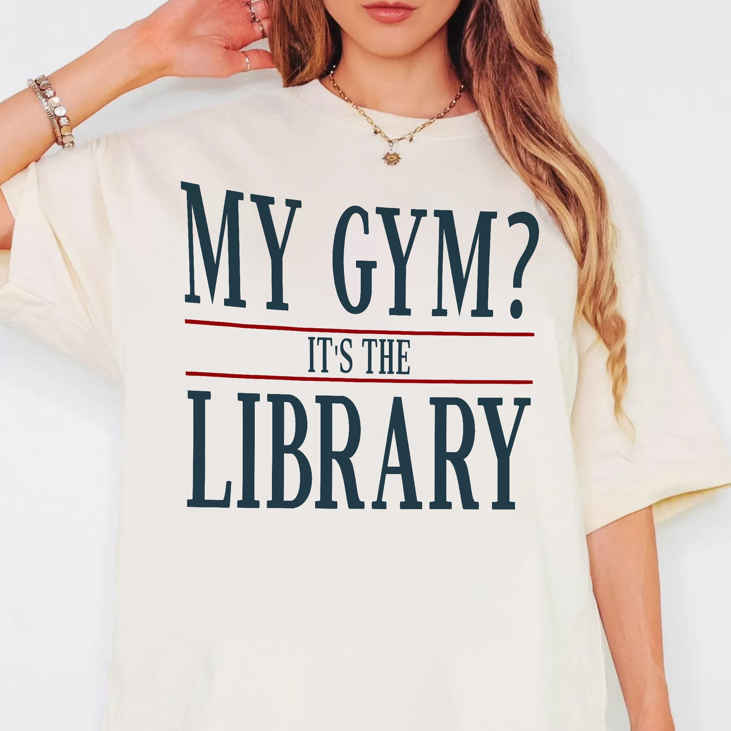 Library Is My Gym Comfort Colors T-Shirt
