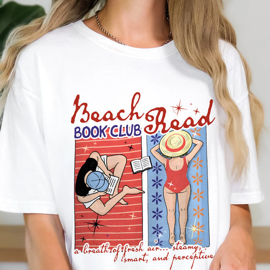 Beach Read Comfort Colors Graphic Tee – Book Club Vibes