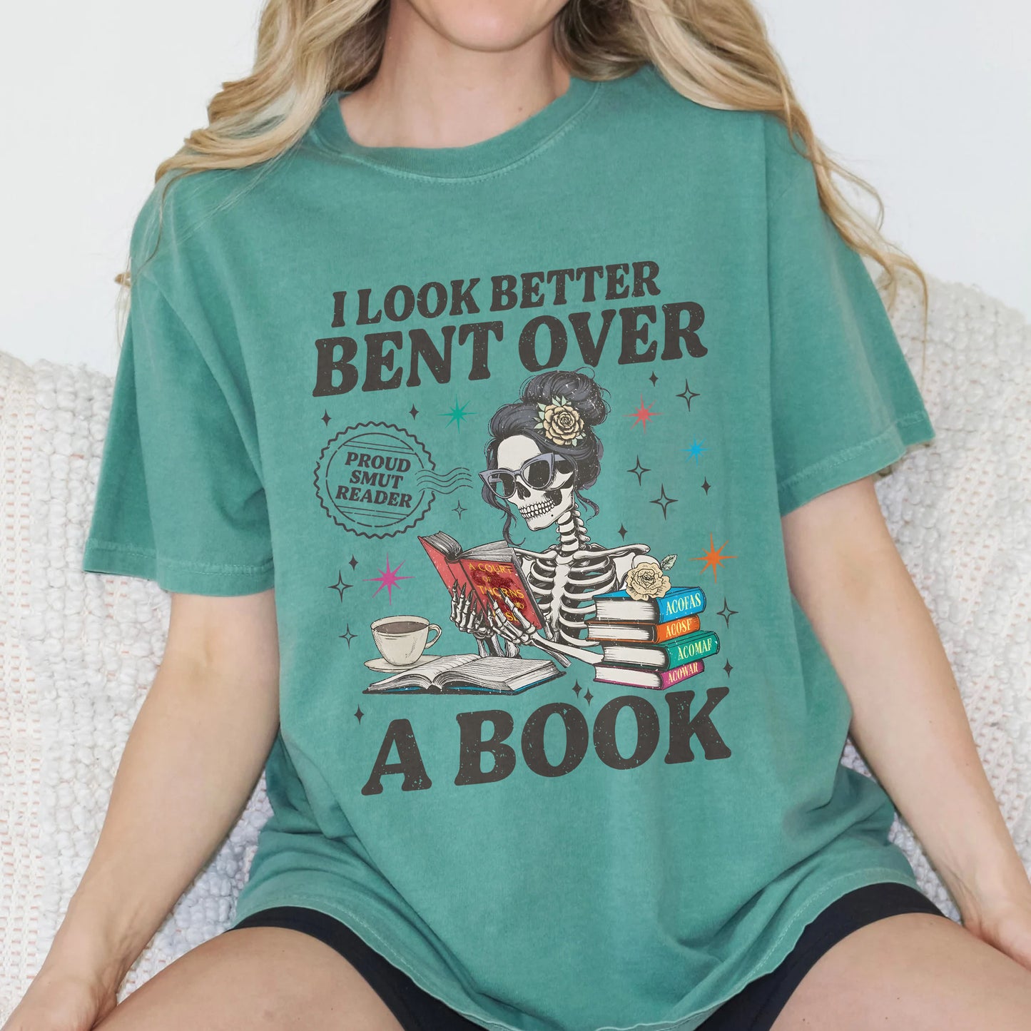Bent Over a Book – Comfort Colors Tee