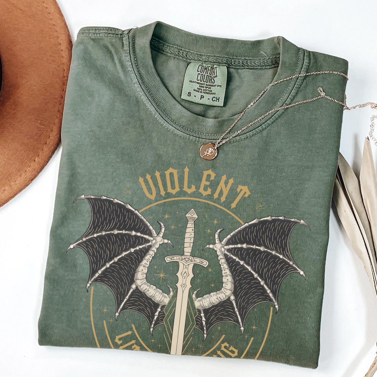 Fourth Wing Inspired Graphic Tee – Violent Little Thing
