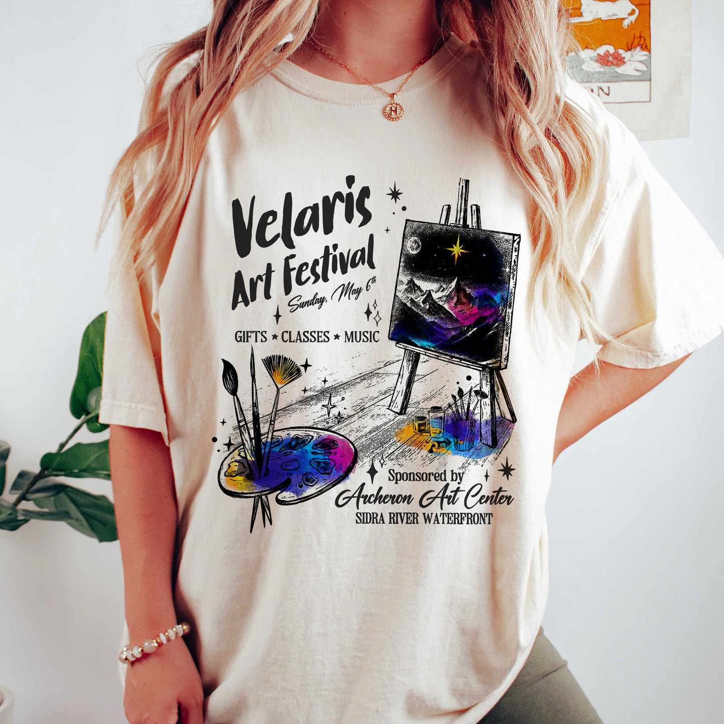 Velaris Art Festival Comfort Colors T-Shirt – ACOTAR Inspired Tee