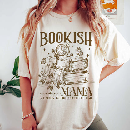 Bookish Mama Comfort Colors T-Shirt – So Many Books So Little Time Tee