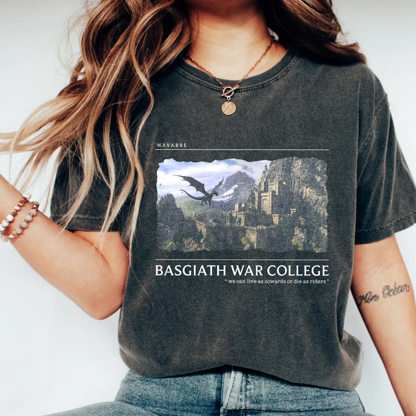 Basgiath War College T-Shirt | Fourth Wing Dragon Rider Tee