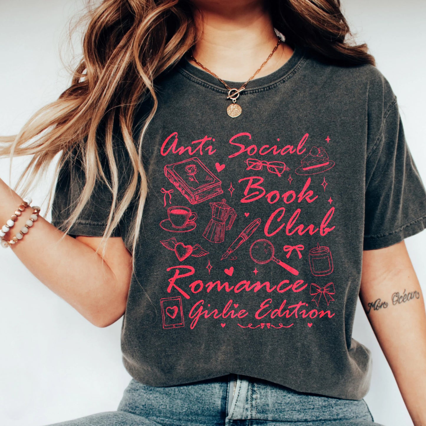 Romance Girlie Edition Comfort Colors T-Shirt – Anti Social Book Club Tee