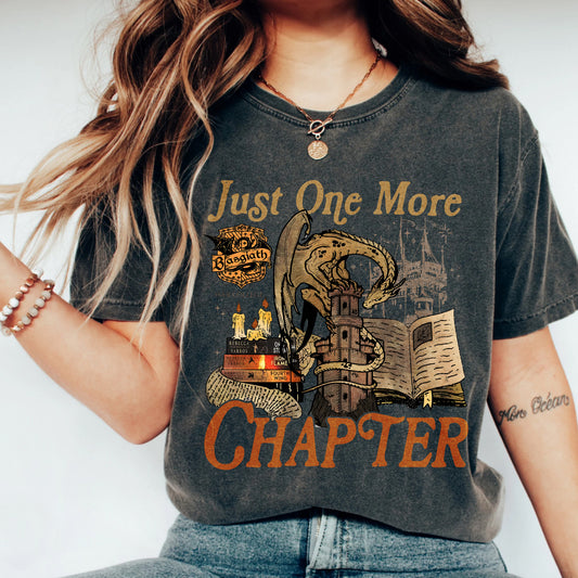 Fourth Wing Comfort Colors T-Shirt – Just One More Chapter Book Tee