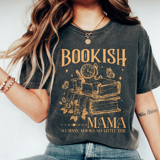 Bookish Mama Comfort Colors T-Shirt – So Many Books So Little Time Tee