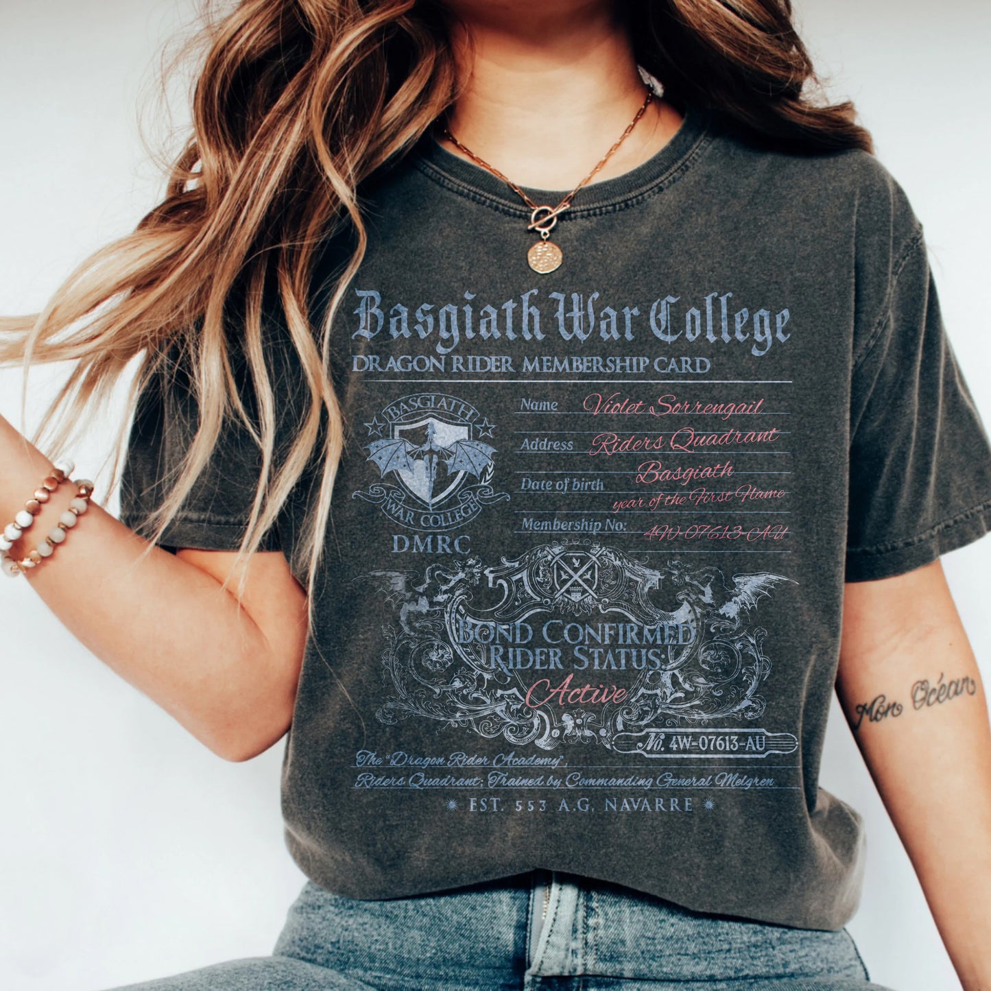 Fourth Wing Basgiath War College Comfort Colors T-Shirt