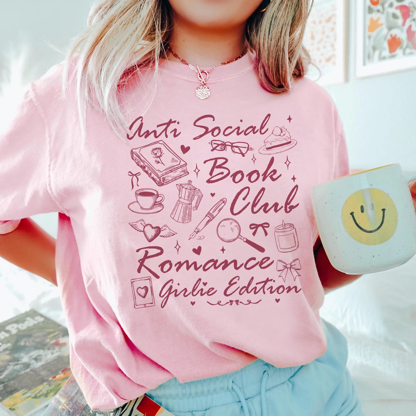 Romance Girlie Edition Comfort Colors T-Shirt – Anti Social Book Club Tee