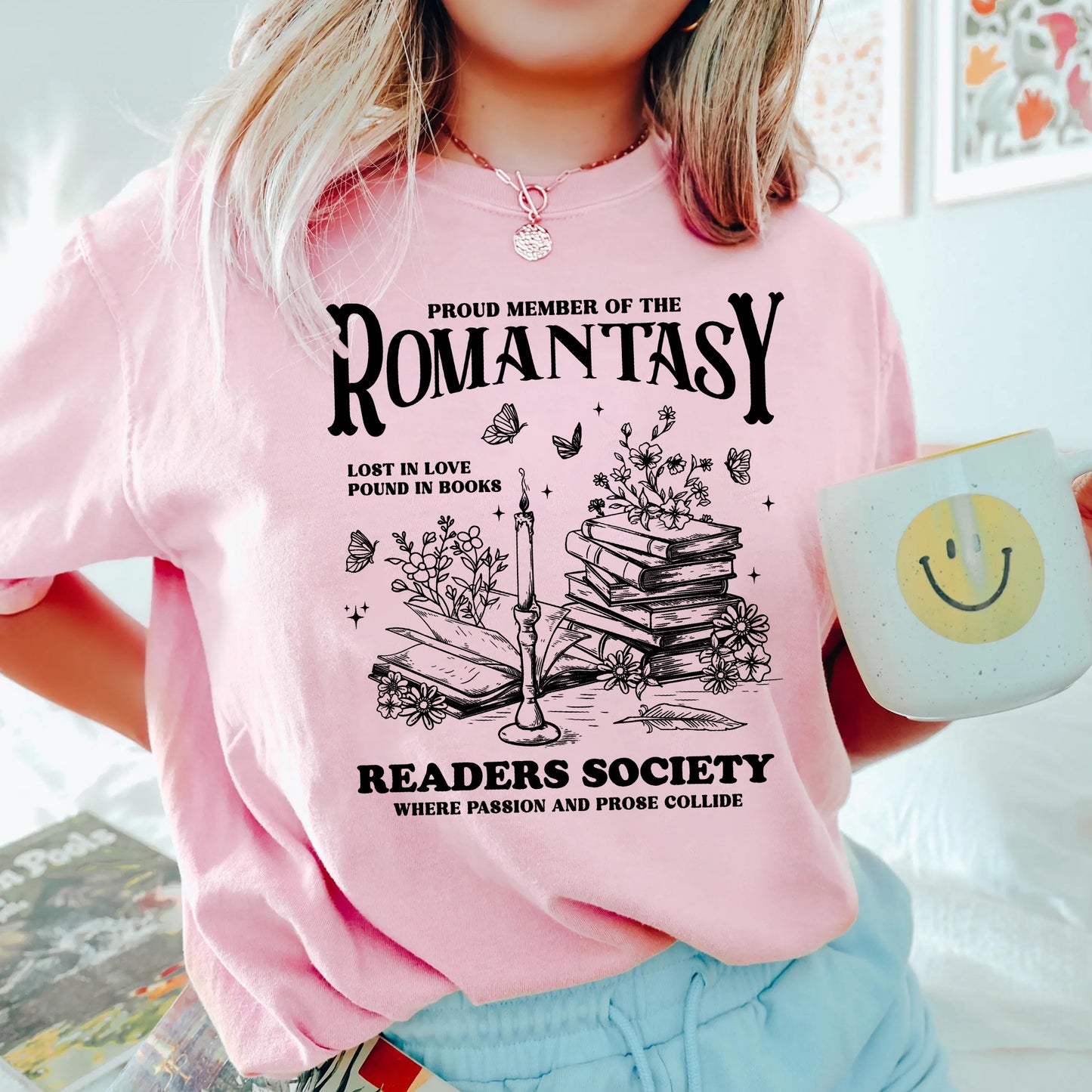 Romantasy Readers Society Tee – Passion & Prose Edition