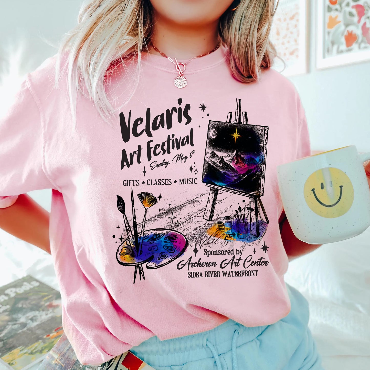 Velaris Art Festival Comfort Colors T-Shirt – ACOTAR Inspired Tee