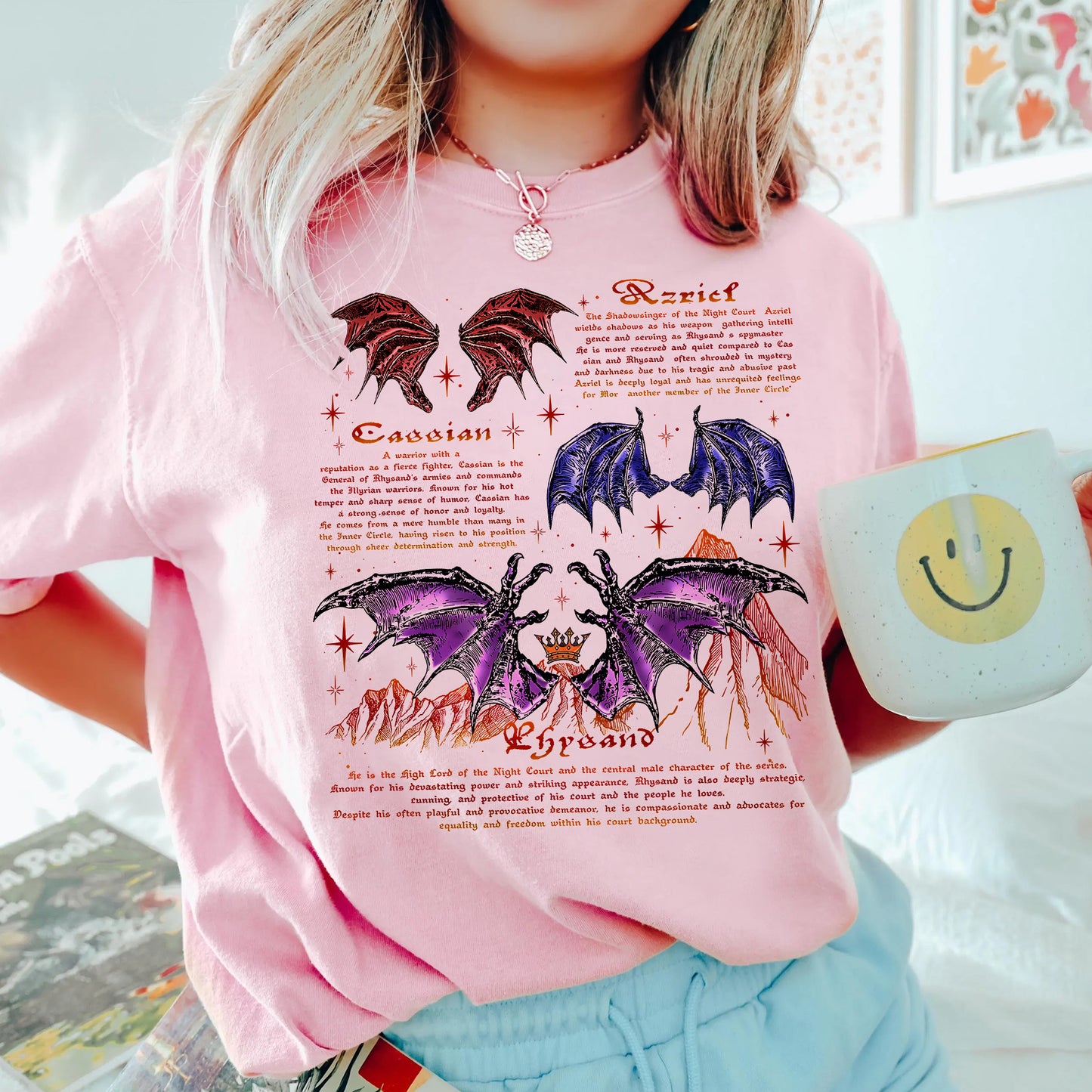 Night Court Bat Boys Comfort Colors T-Shirt – Rhysand, Azriel & Cassian