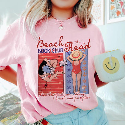 Beach Read Comfort Colors Graphic Tee – Book Club Vibes