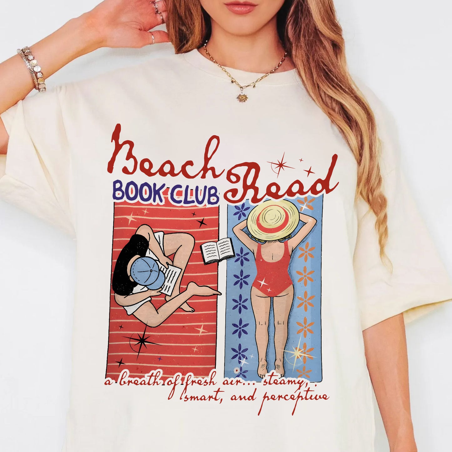 Beach Read Comfort Colors Graphic Tee – Book Club Vibes