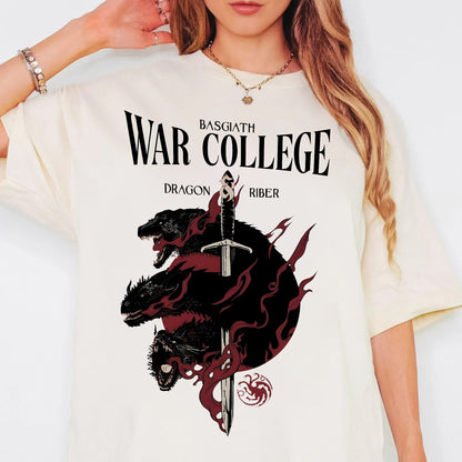 Basgiath War College T-Shirt | Fourth Wing Dragon Rider Tee
