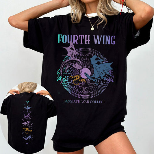 Fourth Wing Comfort Colors Tee – Basgiath War College Dragons