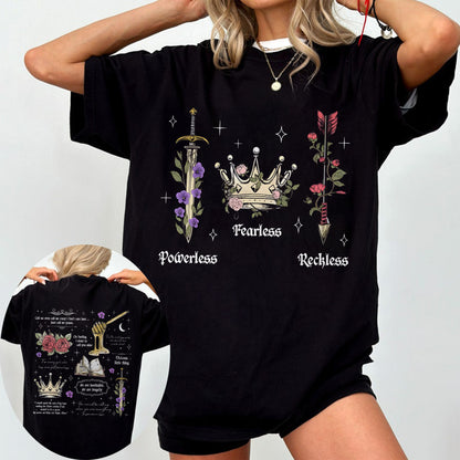 Fearless Trope Comfort Colors Tee – Powerless. Fearless. Reckless.