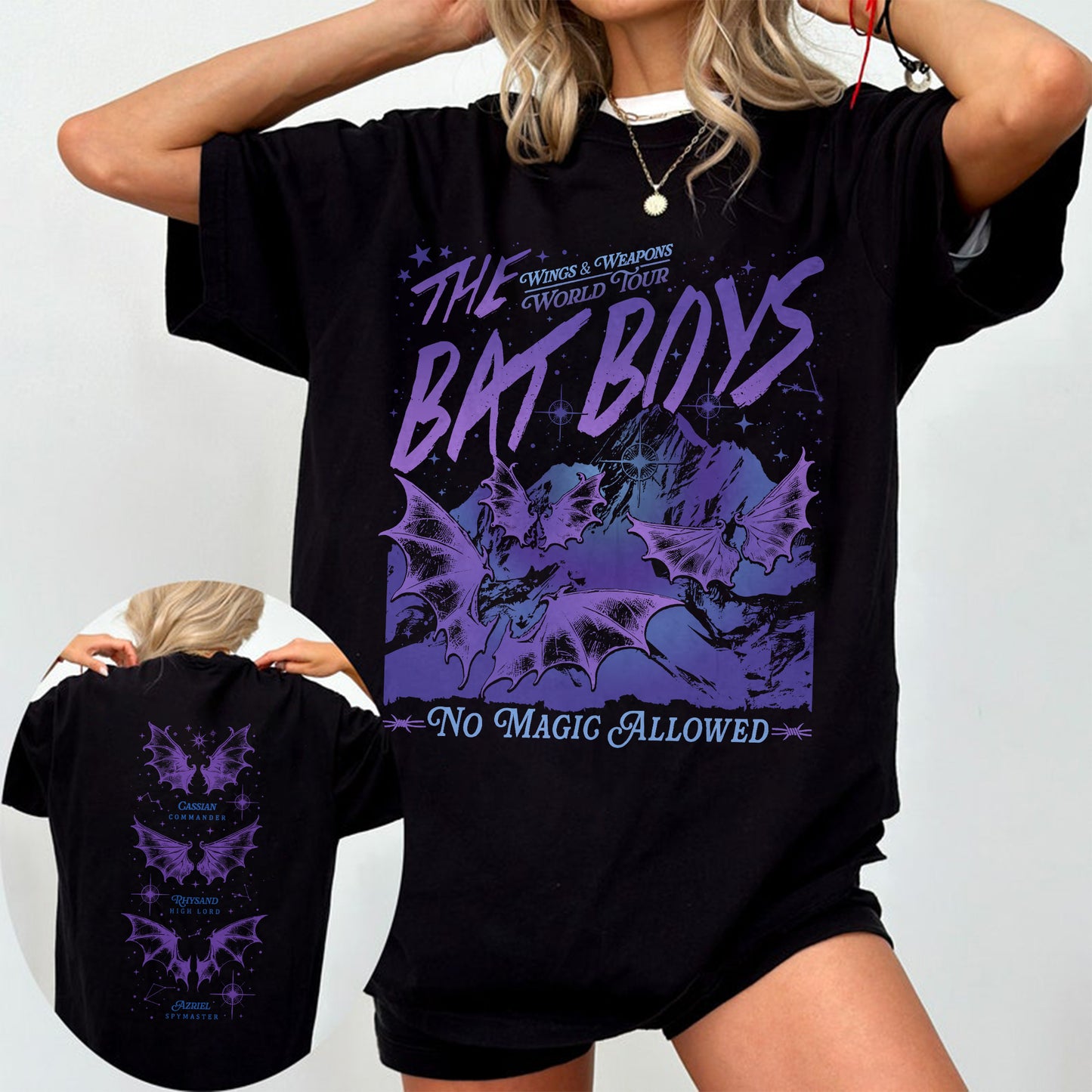 The Bat Boys World Tour Comfort Colors T-Shirt – Wings & Weapons Edition