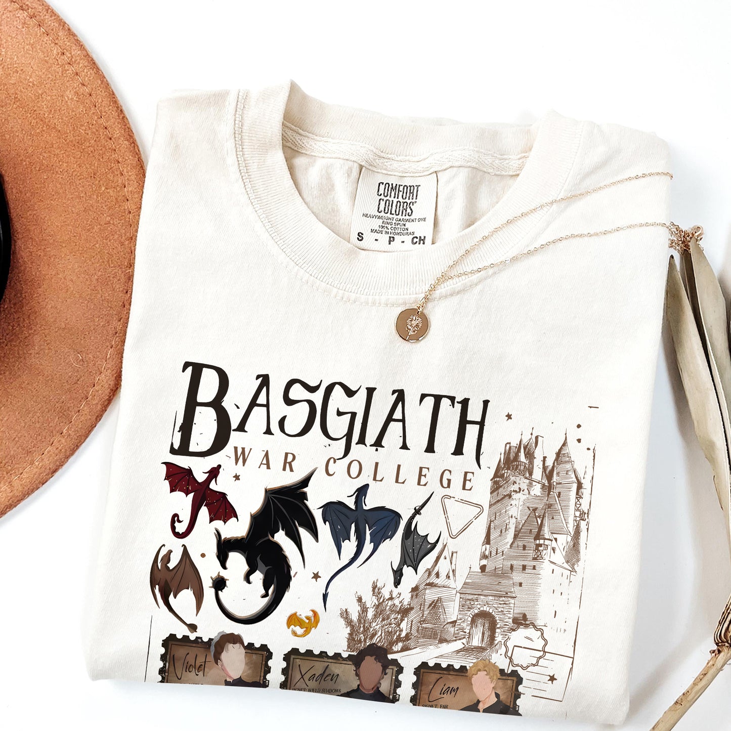 Basgiath War College Comfort Colors T-Shirt – Fourth Wing Fan Tee