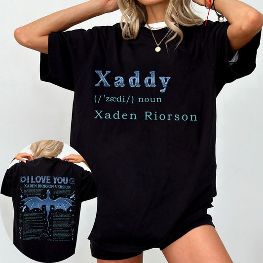 Xaden Riorson Comfort Colors T-Shirt – Xaddy & I Love You Design