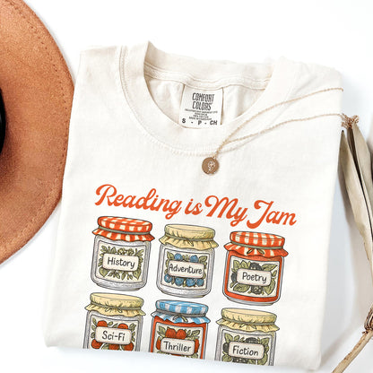 Reading Is My Jam Comfort Colors T-Shirt