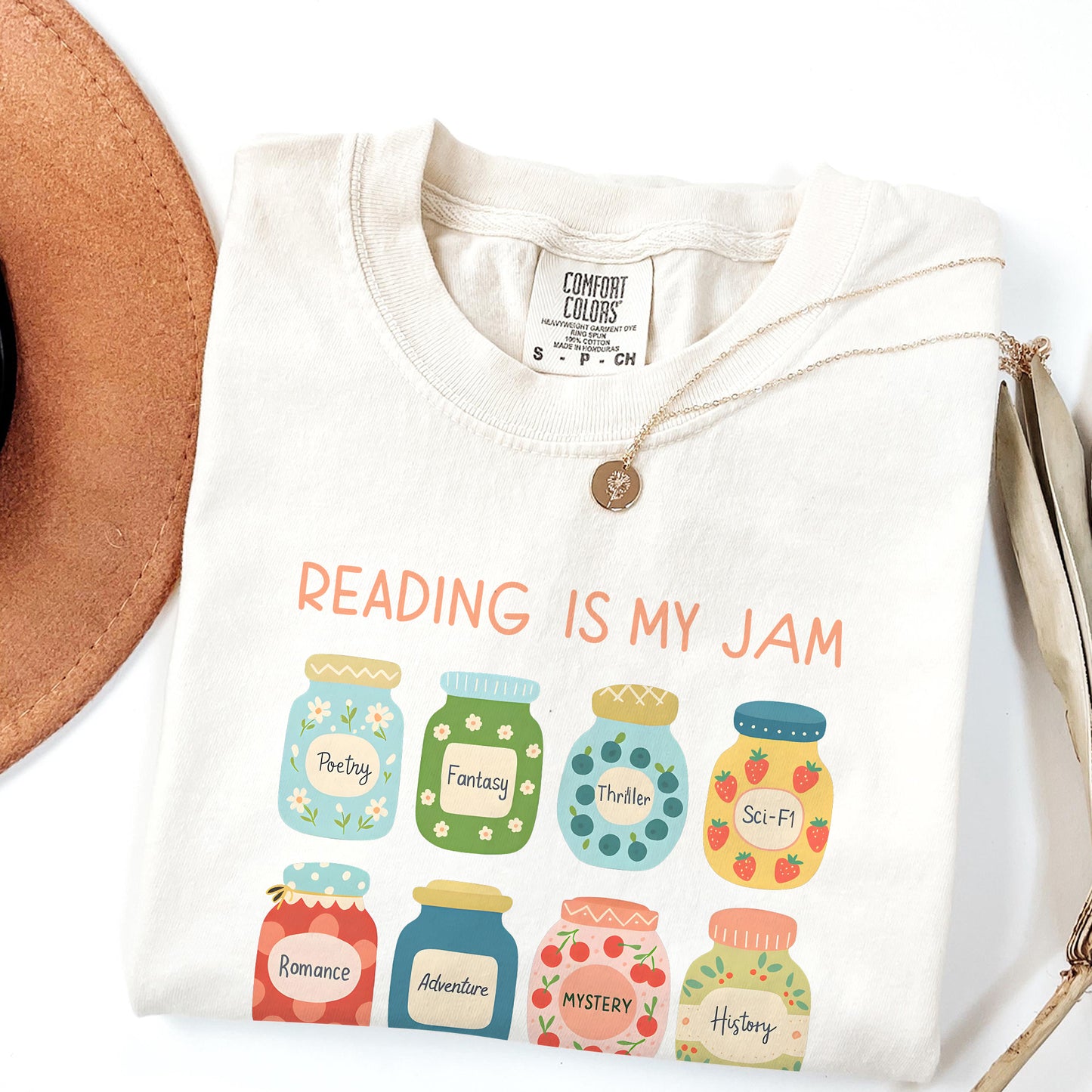 Reading Is My Jam Comfort Colors Graphic Tee